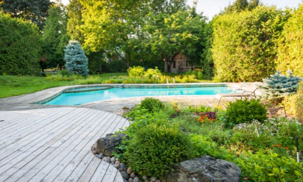 Piscina in giardino
