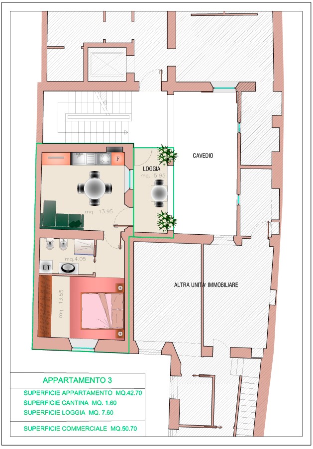 Bilocale Primo piano Via Imbriani 60