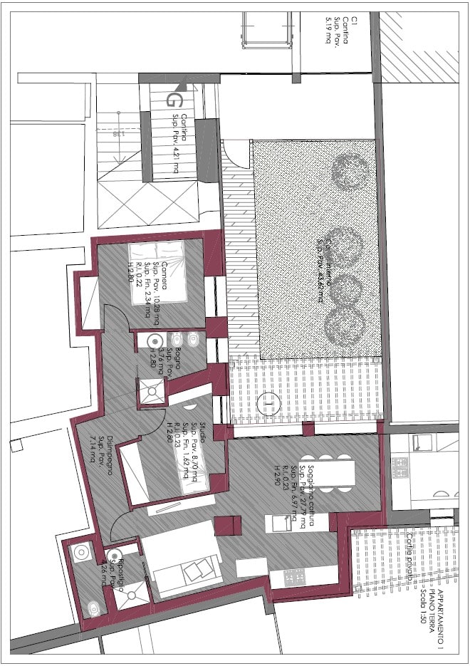 Piantina appartamento I piano terra