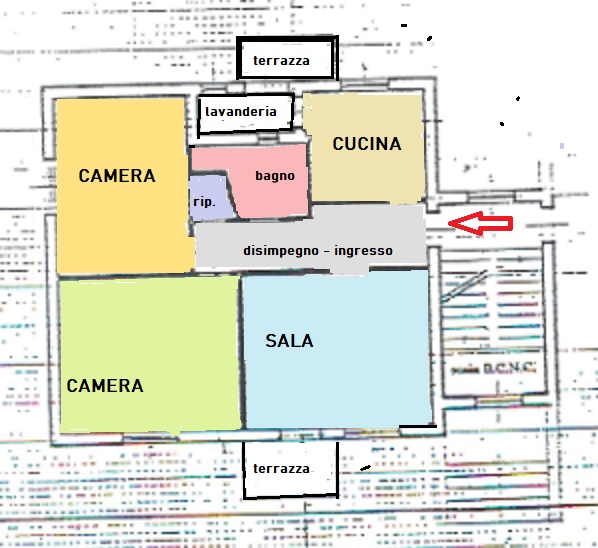 Sovicille (SI)  vendesi appartamento con garage e giardino