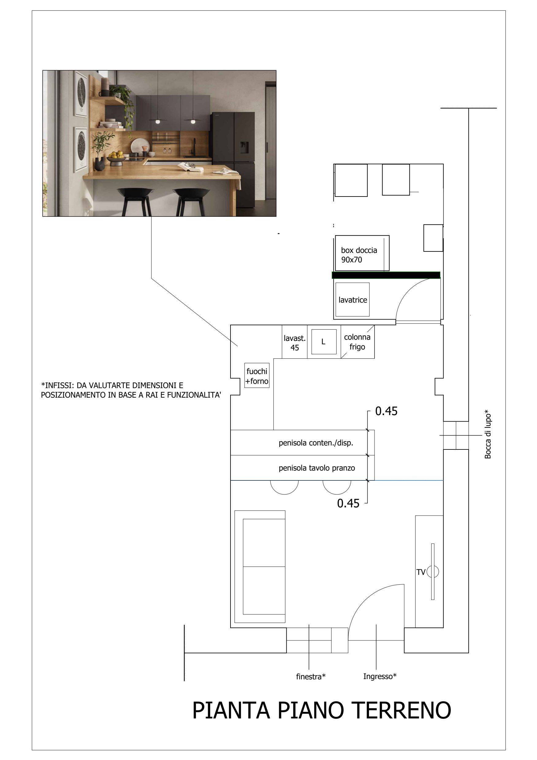 OTTIMO PER INVESTIMENTO UTILIZZABILE ANCHE PER USO AFFITTI BREVI-FORESTERIA OPEN-SPACE SOPPALCATO