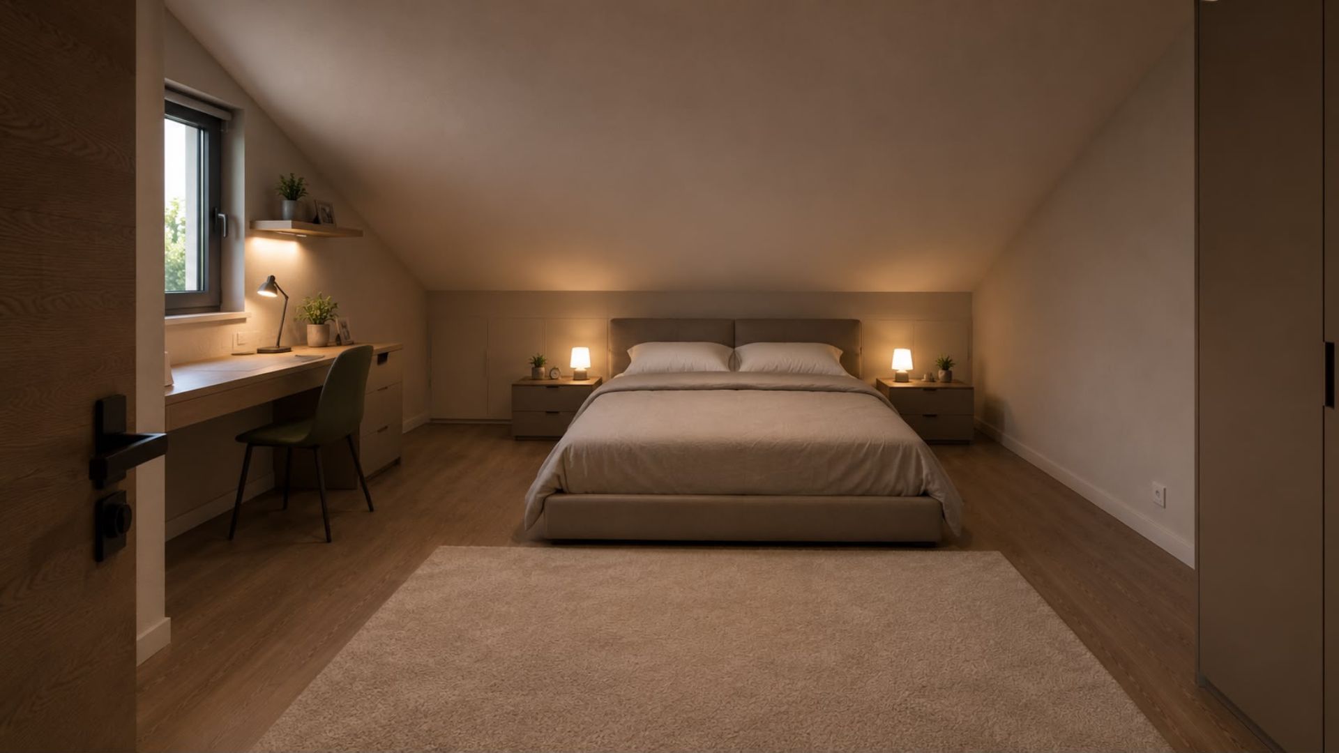 Primo piano camera da letto La Pomaria 10